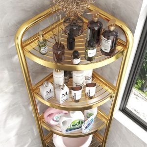 Bathroom shelves floor-to-ceiling, multi-storey toilets, storage of various artifacts, corner toilets, bathroom triangular basin racks
