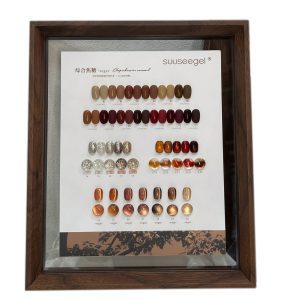 Special clearance 30 colors of mixed caramel fine glitter platinum cat's eye popular caramel brown nail polish for nail salons