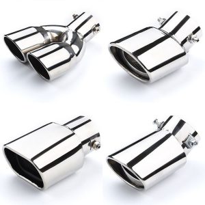 Automobile tailpipe modification universal stainless steel muffler exhaust hood decoration single-pipe car exhaust pipe universal tailpipe