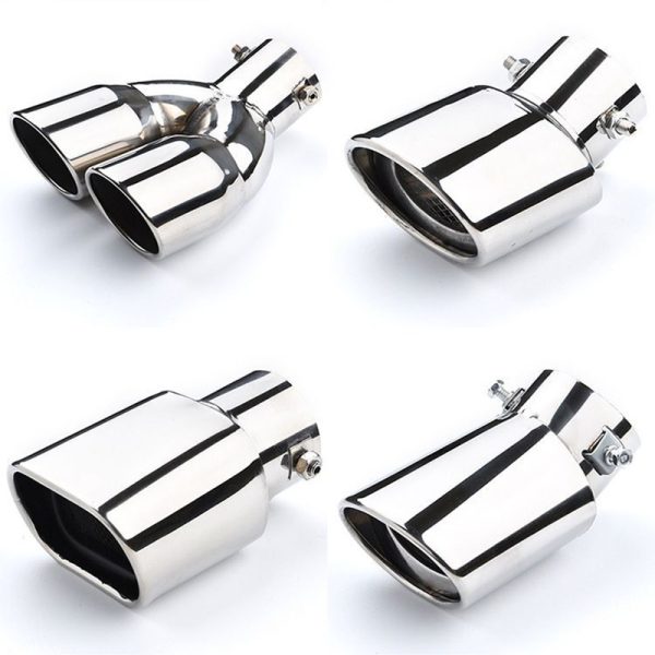 Automobile tailpipe modification universal stainless steel muffler exhaust hood decoration single-pipe car exhaust pipe universal tailpipe - Image 4