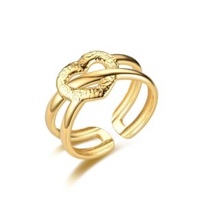 Cross-border explosive opening titanium steel ring women's fashion pop couple personality ring European and American Amazon hand jewelry