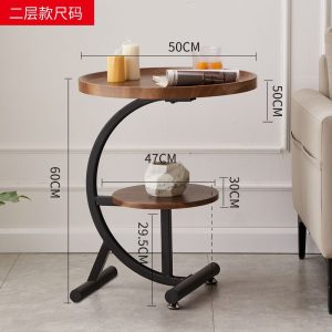 Modern Simple C Shape Side Table Ins Style Small Coffee Table Removable Sofa Side Table Bedside Table Hotel Shelf