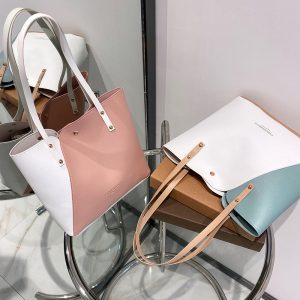 Bags Women's Bags 2023 New Fashion Hot Stamping Contrast Handbags, Shoulder Bags, Shopping Bags, Large Capacity Bags Wholesale