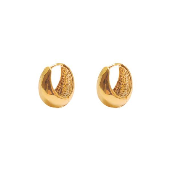 French vintage slim earrings, female niche temperament, water drop earrings, cold wind, exquisite metal earrings, earrings - Image 5