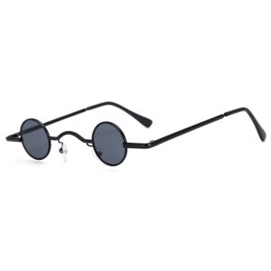 Super small frame round retro sunglasses for men and women styling mini small round frame prince glasses glasses hip hop sunglasses tide
