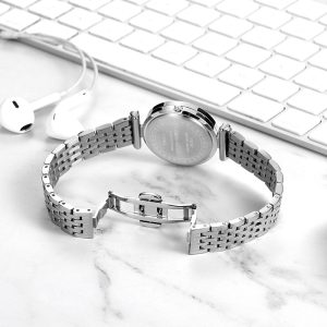 IBSO set watch stainless steel strap simple fashion trend boutique set gift watch waterproof shell cross-border watch