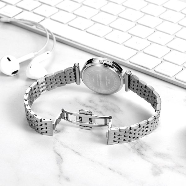 IBSO set watch stainless steel strap simple fashion trend boutique set gift watch waterproof shell cross-border watch - Image 4