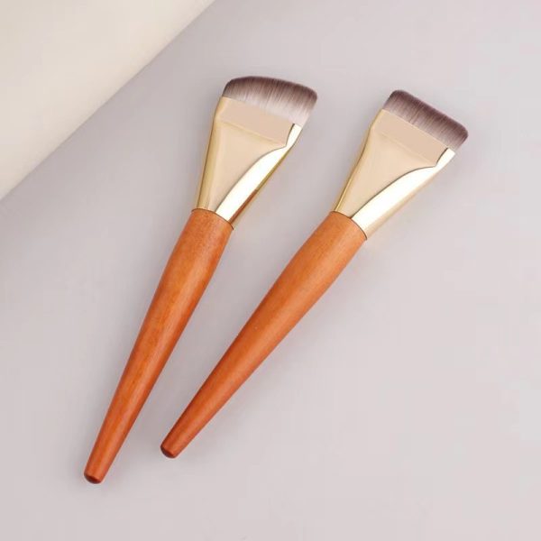 The new one-line foundation brush does not eat powder, flat head base makeup brush, ultra-thin flat head foundation liquid brush, Cangzhou makeup brush - Image 4
