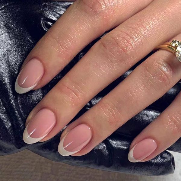 Classic French White Edge Nail Patches Wholesale Short Tip Short Nail Nail Patches Press On Nails - Image 3
