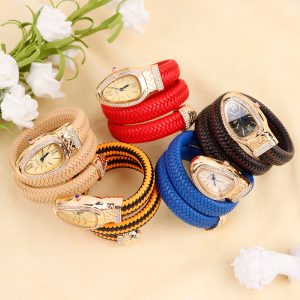 BIFANXI's new cross-border snake watch is fashionable, creative, and individual, and it is a diamond-set leather strap bracelet for women