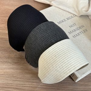 Yi Mengling has the same French knit gray widened headband high skull top fashion headband headband headband hairpin hair accessory