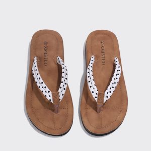 Flip flops women's summer wear fashion 2024 new flat sole clip toe net red sandals sandals beach shoes