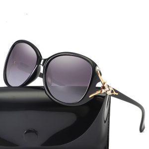 New sunglasses ladies fox head large frame hollow korean version slim sunglasses fashion trend gradient glasses outdoor