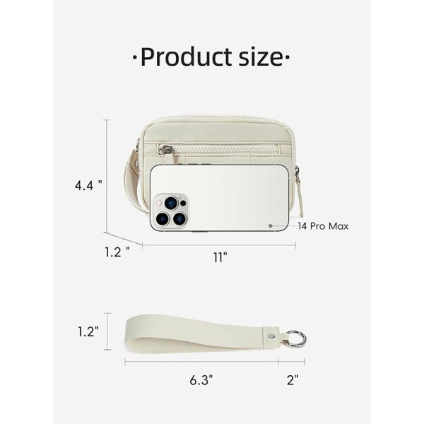 Amazon New Women's Wristband Wallet Nylon Quilted Wallet With 3 Zipper Wallets Accommodates Travel Card Wallet - Image 4