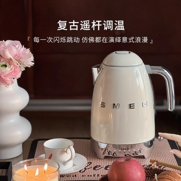 Foreign trade SMEG fourth-generation retro electric kettle stainless steel insulation constant temperature electric kettle KLF04 1.7L