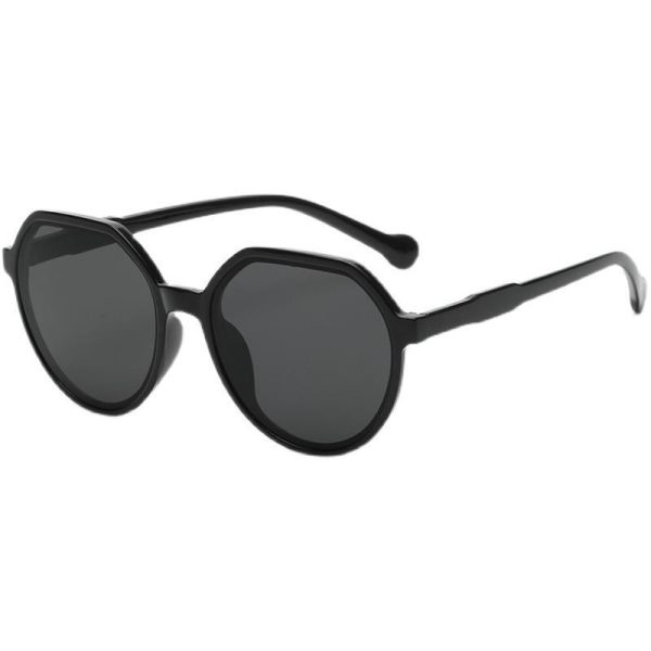 2021 New Brown Sunglasses Ins Style Female Korean Version Trendy Internet Celebrity Retro Small Frame White Sunglasses Small Face Model* - Image 4