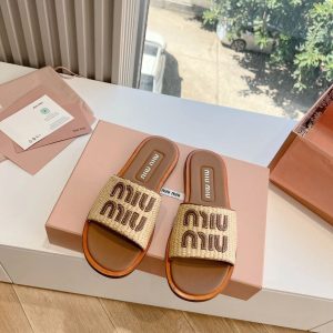 High version genuine leather 25s wasteland style vacation weaving spring summer fairy casual straw flat bottom slippers women