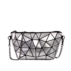 Bag Women's 2025 New Summer New Fashion Simple Geometric Single Shoulder Crossbody Portable Mini Lingge Small Bag