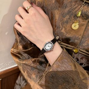 IBSO new oval belt diamond set women's watch subdial retro exquisite waterproof women's watch fashion temperament