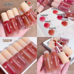 &HANGENEE Han Jini Fireworks Bear Lip Glaze Lipstick Female Niche Brand Fireworks Bear Shuiguang Lip Clay Students