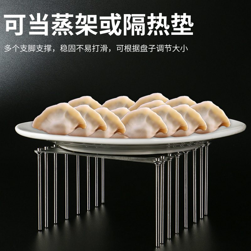 Manufacturer direct supply retractable multi-purpose storage rack, stainless steel dish plate rack, storage drainage rack, kitchen pot lid rack - Image 4