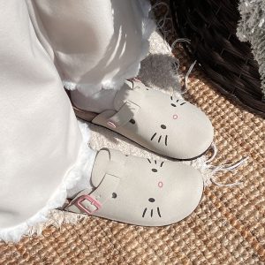 Niche cute Birkenstock shoes women's summer 2024 new thick-soled toe sandals to wear slippers casual half slippers