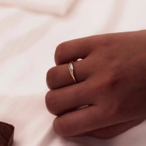 Vona cross-border exclusive for custom European and American simple rings, personalized signature engraving rings, minimalist rings