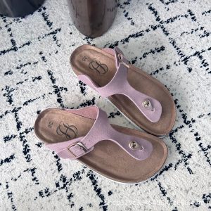 Women's new sandals, cowhide, genuine leather, cork, summer flip-flops, wooden slippers, beach shoes, clip feet, beach non-slip