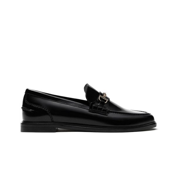 Original single foreign trade women's shoes, business leather flat shoes, one foot slipper, loafers, commuter horsebit, small leather shoes - Image 5