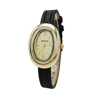 Fashion new women's watches women's French oval bathtub high-end retro niche temperament belt Guangzhou watch