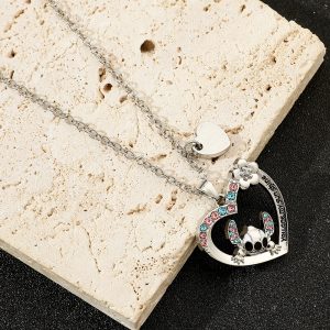 you are my sunshine Stitch Pendant Necklace Female Heart Stitch Party Gift