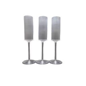 Cross border ins style vertical relief champagne glass plastic goblet home ambiance wine wine cocktail glass