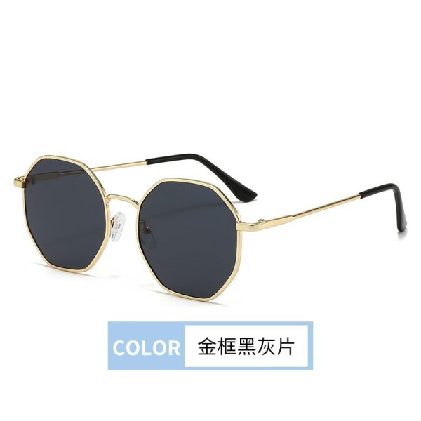 Fashion retro full rim sunglasses metal frame trendy sunglasses for men and women going out for travel street photography sunglasses - Image 3