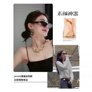 Retro Cat Eye Sunglasses Women's Premium 2025gm New Jennie Narrow Frame Sunscreen UV Sunglasses