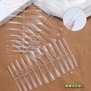 Nail patches, ultra-long pointed nails, slimming, ultra-thin, non-marking, wearing nails, extensions, no engraving, no grinding, nail nails for nail shops