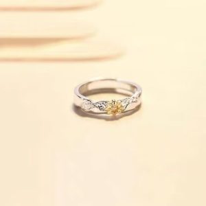 Couple's popular sun and moon tonghai ring light luxury niche ins high-end girlfriend ring trend gift