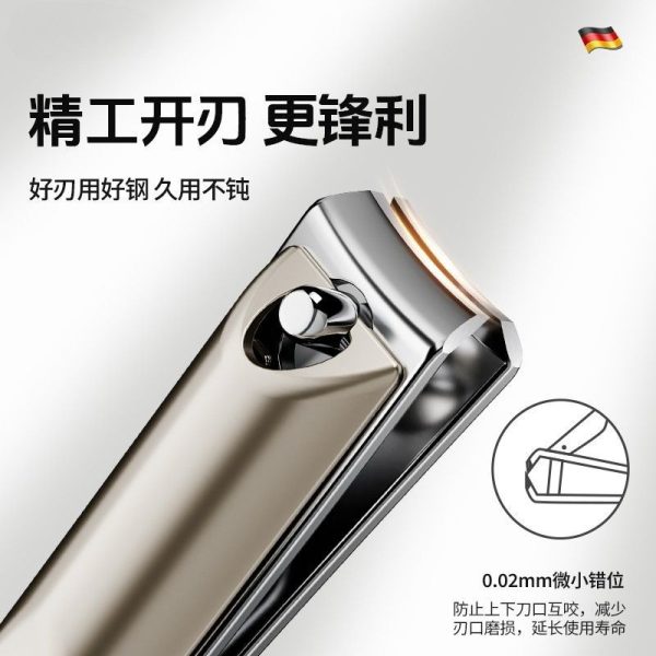 New nail groove special nail clippers flat oblique nail clippers pointed mouth nail clippers single finger scissors household set inflammation - Image 4