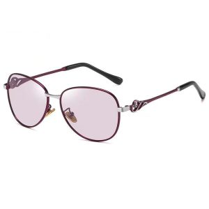 Smart photochromic sunglasses women's high quality polarized sunglasses driving driving travel UV protection glasses
