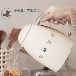 SMEG Smeg Vintage Electric Kettle Stainless Steel Kettle Insulated Thermostatic Kettle KLF04 1.7L