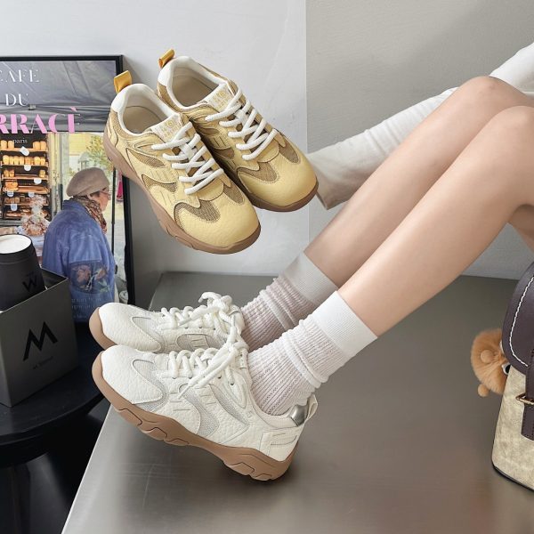 Daddy shoes women's ins trend 2025 spring and autumn new retro jogging color-blocking athleisure sports and leisure women's shoes