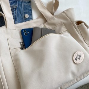 Oxford Cloth Bag Bag Female Large Capacity Canvas Bag Shoulder Bag Student Versatile Tote Bag Hand Bag Handbag Shoulder Bag