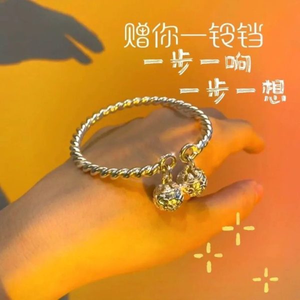 New bell bracelet step by step, bracelet Chinese style versatile niche design ins girlfriend adjustable bracelet