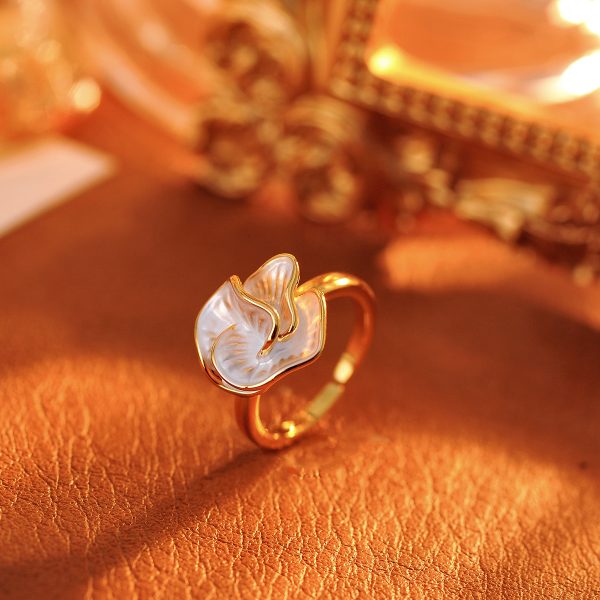Korean version of the new drop glaze camellia zircon earrings French niche temperament earrings light luxury high-end earrings wholesale - Image 3