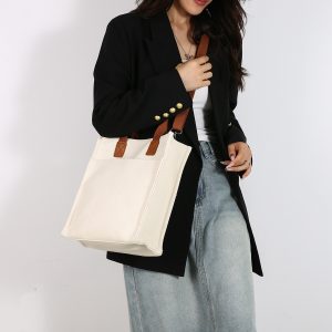 New cross-body handbag bag women's printable logo set canvas bag ins high-end design backpack DIY