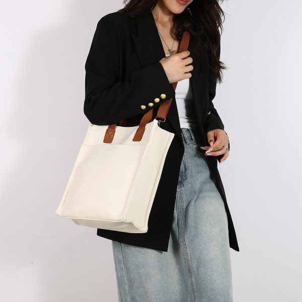 New cross-body handbag bag women's printable logo set canvas bag ins high-end design backpack DIY - Image 4