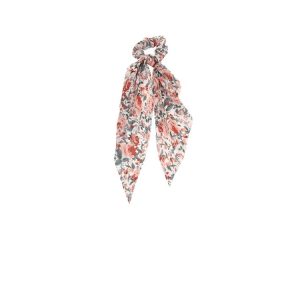Streamer floral scrunchie ins Internet celebrity new floral head rope silk scarf headband headband scrunchie leather band female tie