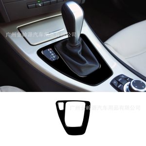 Suitable for BMW E90 E92 325 320i gear panel carbon fiber central gear interior decoration