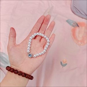 Mercury French vintage style pearl bracelet light luxury style niche design high-end exquisite jewelry