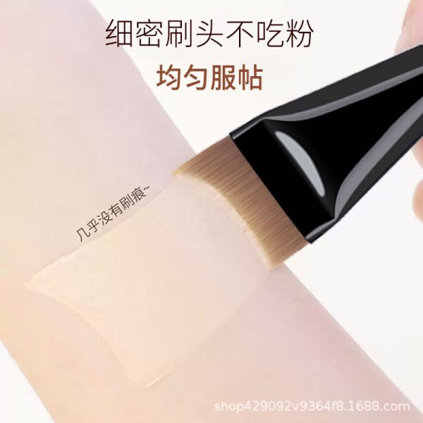[New crescent makeup three-piece set] The base makeup is practical and does not eat powder, the arc ultra-thin and traceless crescent makeup brush - Image 5