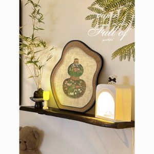 Medieval style Fulu gourd desktop painting, TV cabinet painting, living room table painting, high-end entryway cabinet ornaments, ornaments